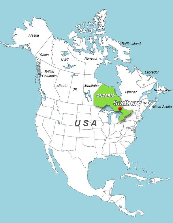 Sudbury Map